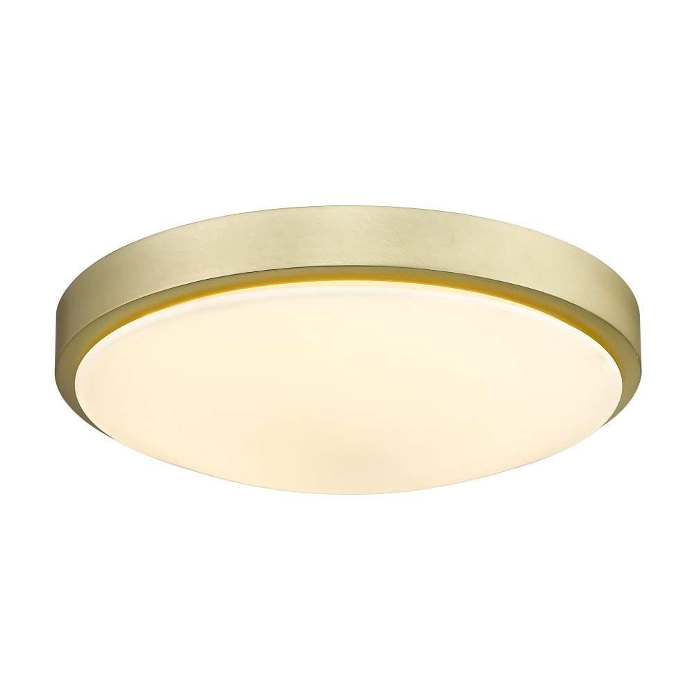 Golden Lighting Gabi Integrated LED 12in Flush Mount in Brushed Champagne Brass